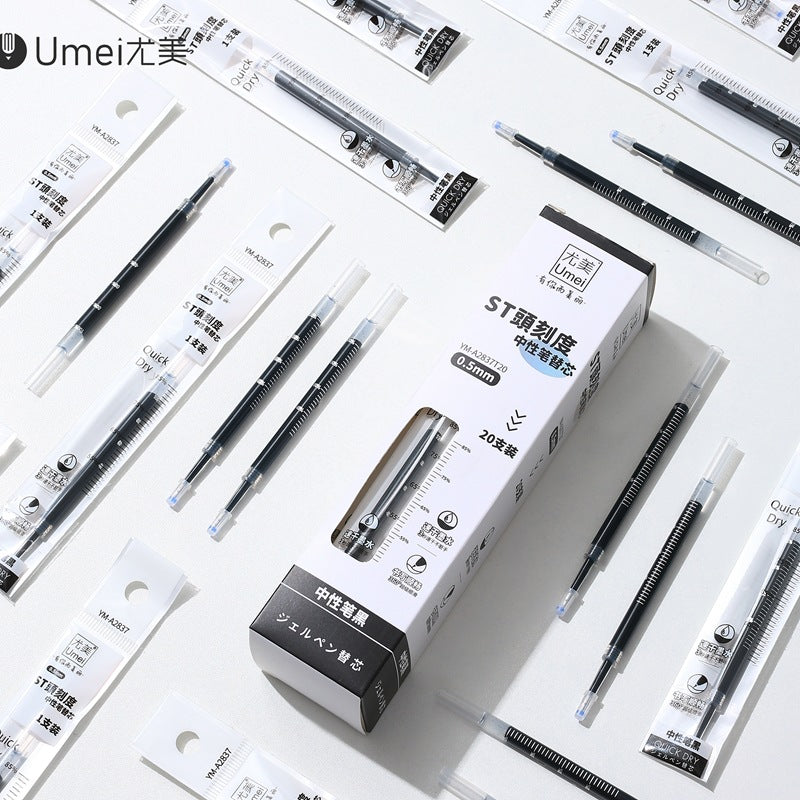 Wholesale Plastic Fun Button Neutral Black Pen